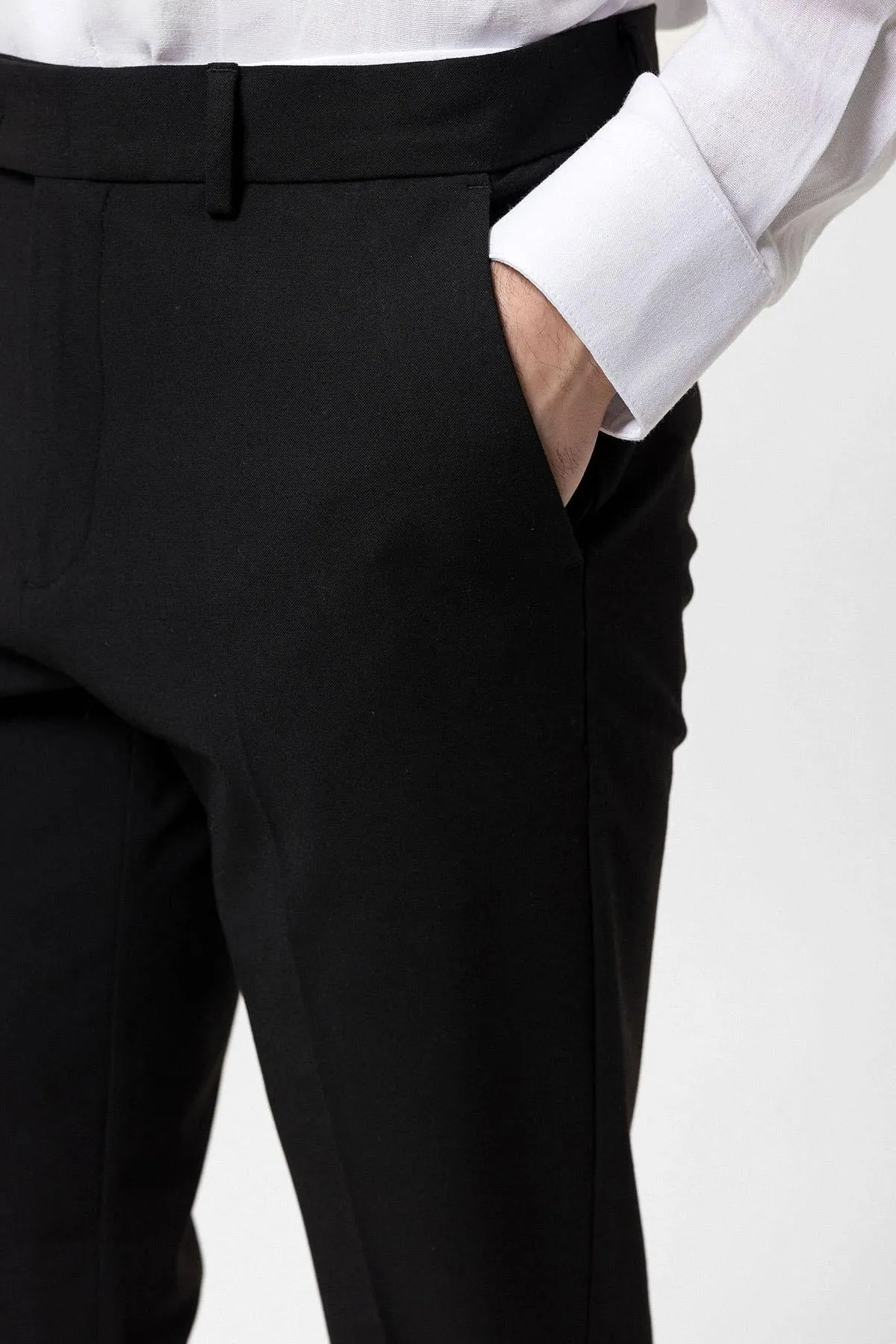 ANT Slim Fit Men's Fabric Trousers - Trois-Rivières