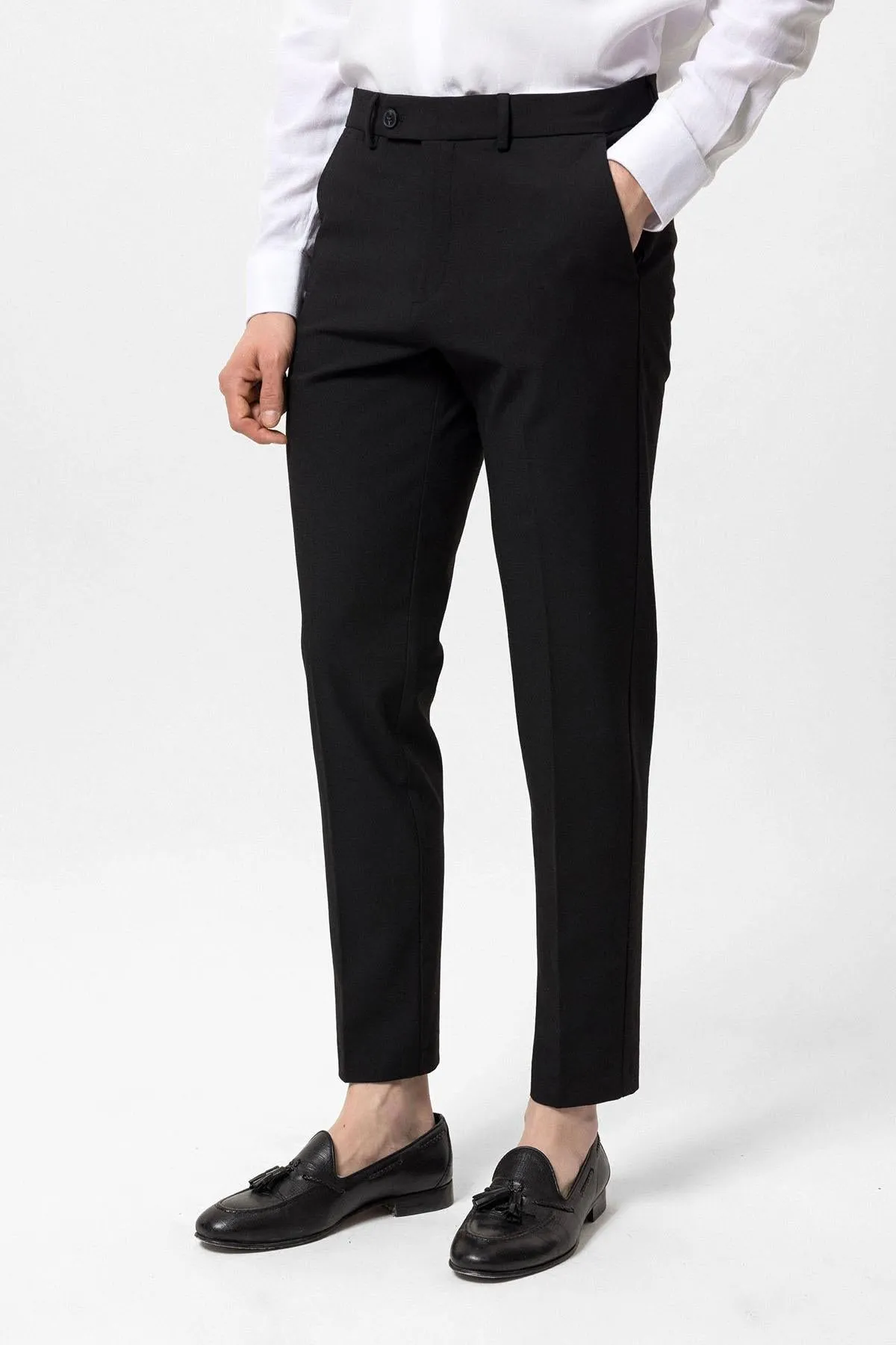 ANT Slim Fit Men's Fabric Trousers - Trois-Rivières