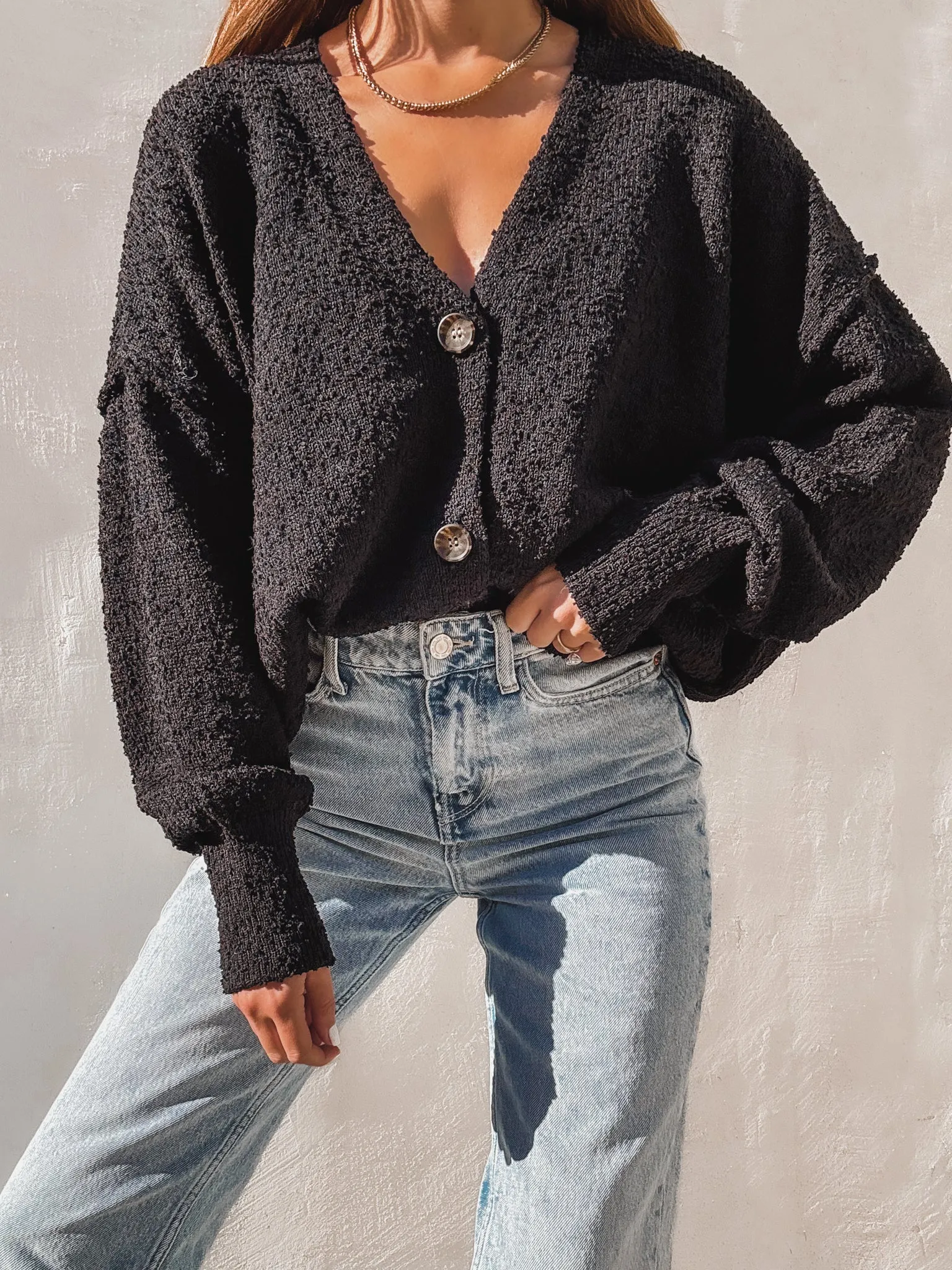Betting On Us Knit Sweater in Black