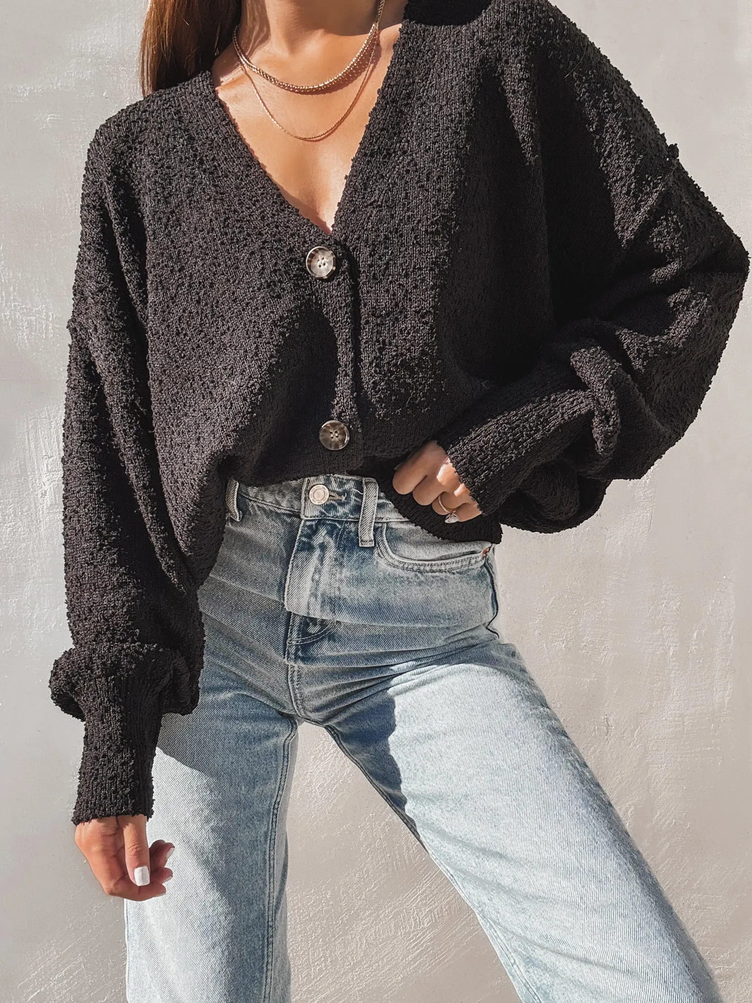 Betting On Us Knit Sweater in Black