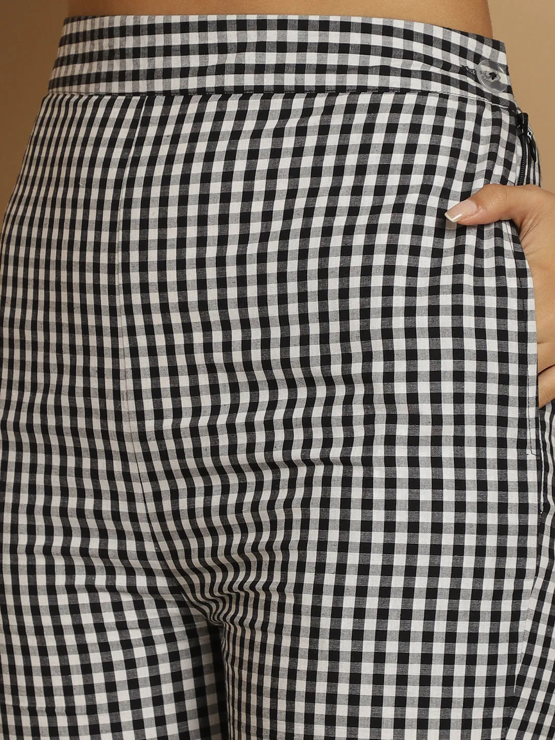 Black & White Checkered Co-Ord Set