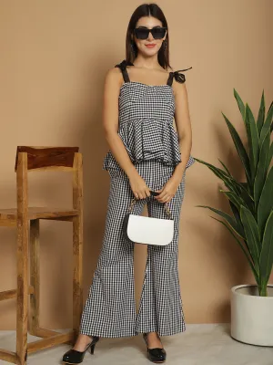 Black & White Checkered Co-Ord Set