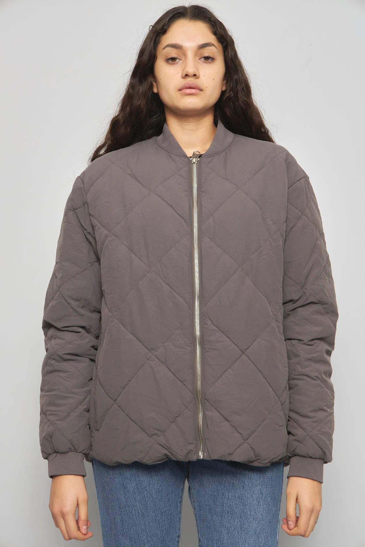 Bomber casual  gris zara talla L 854