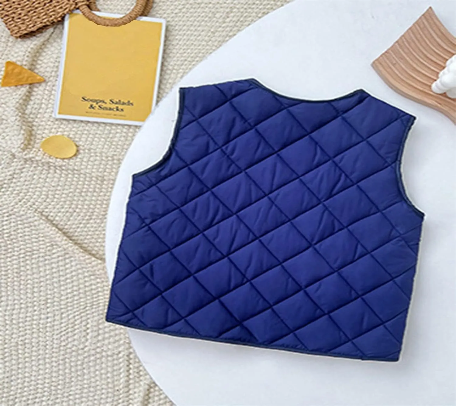 Boys Girls Puffer Fleece Lined Vest Toddler Winter Coat Warm Sleeveless Lightweight Jacket Waistcoat for Kids Vest
