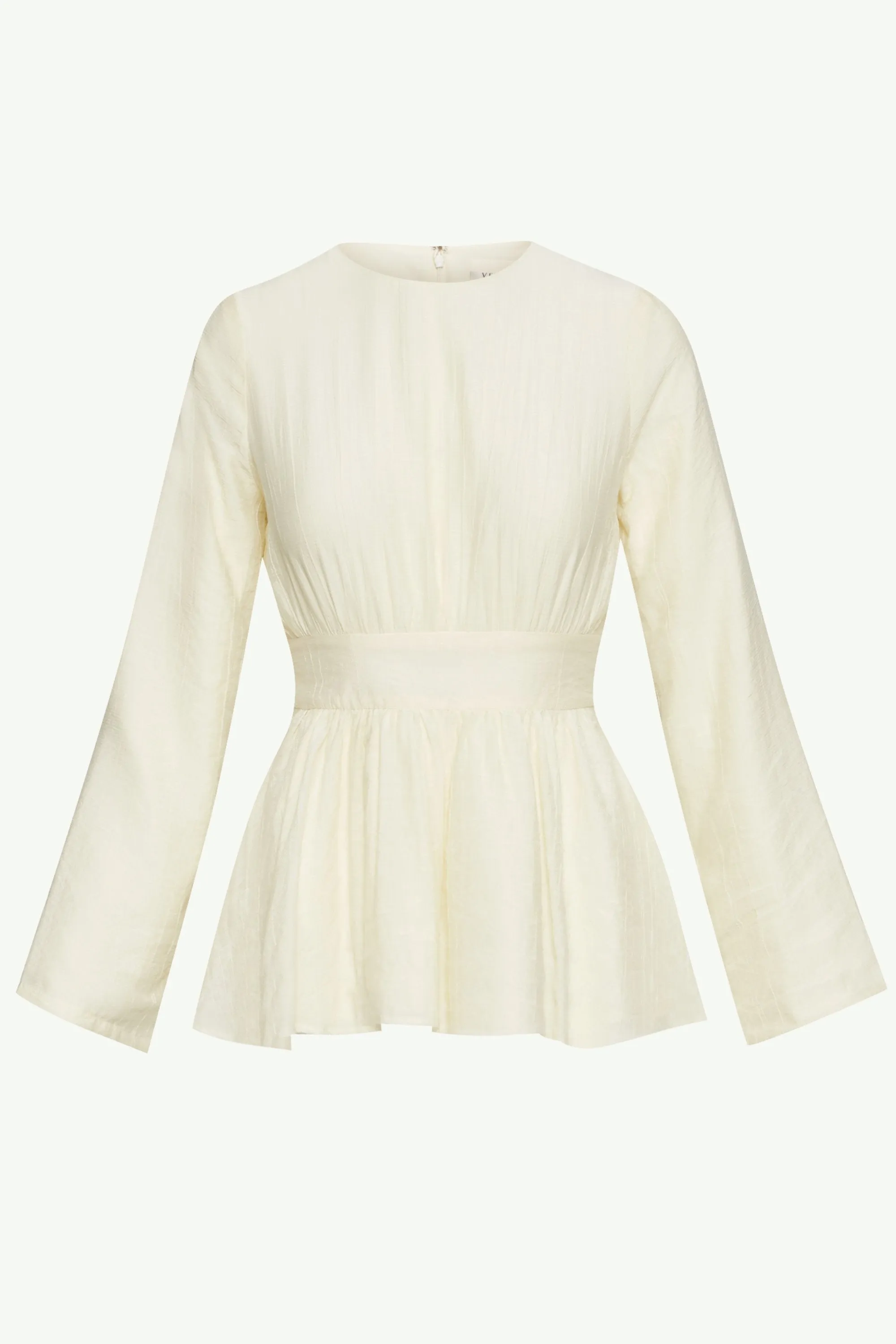 Bushra Flare Sleeve Top - Off White