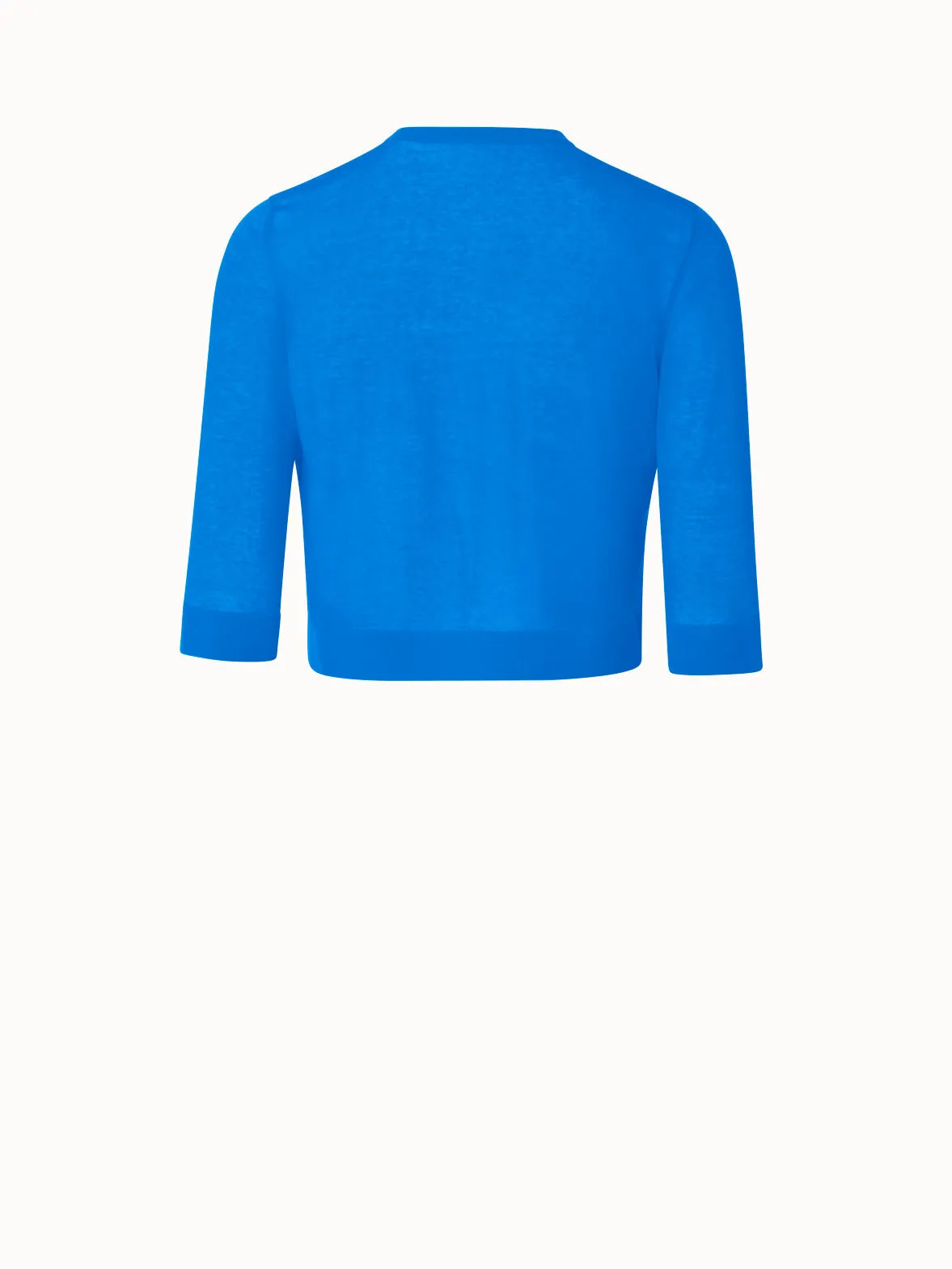 Cotton Blend Knit Cropped Cardigan