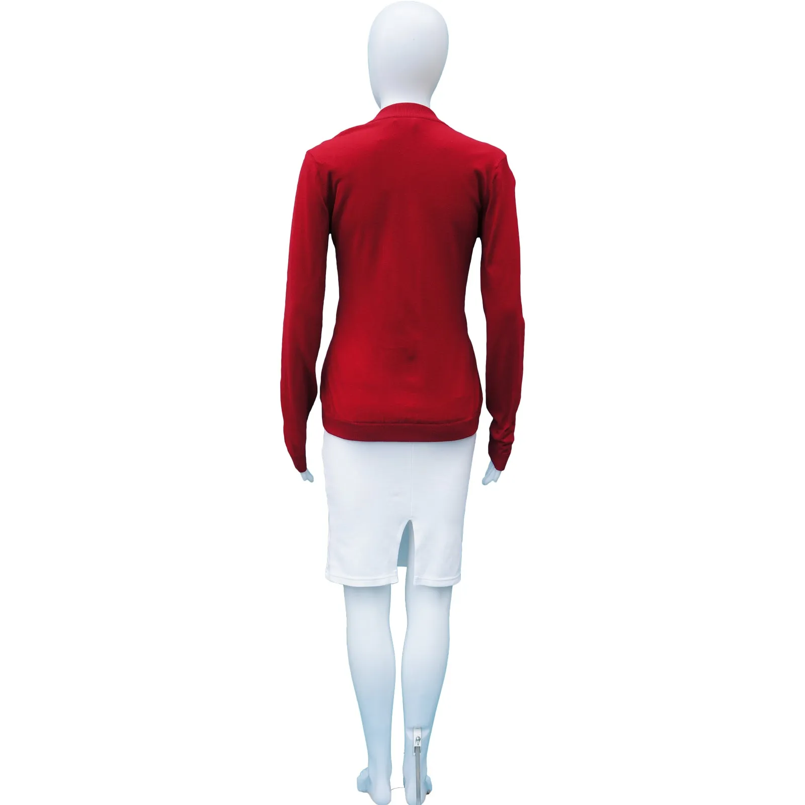 DOLCE & GABBANA RED CARDIGAN SET