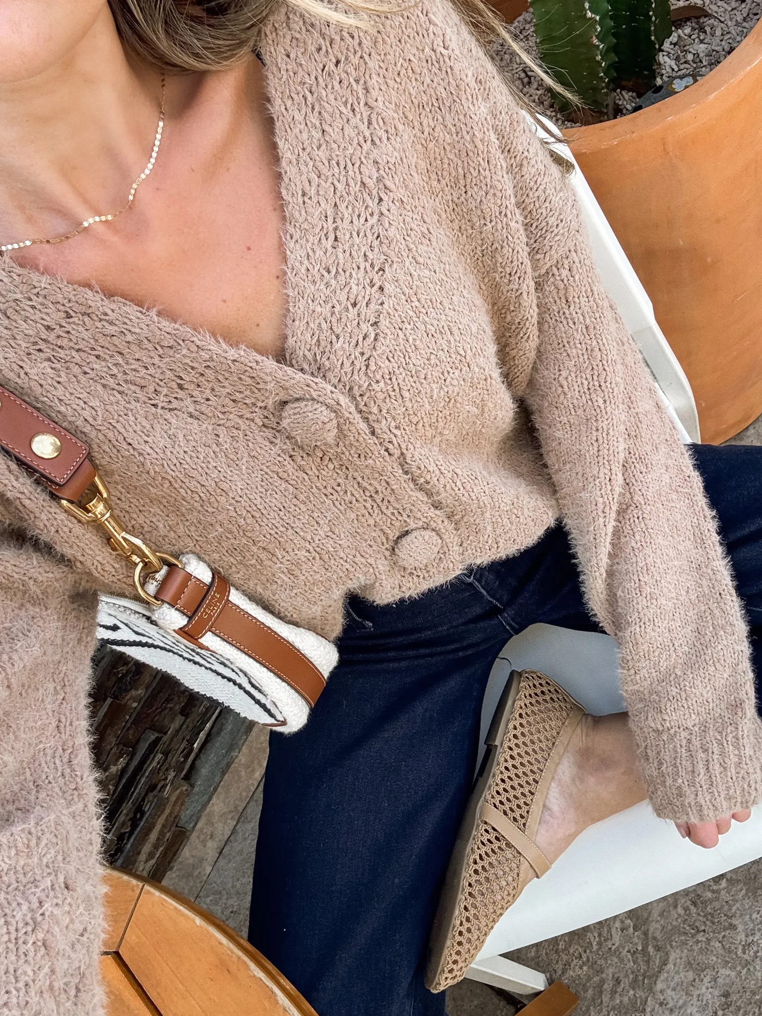 Farrah Knit Sweater in Brown