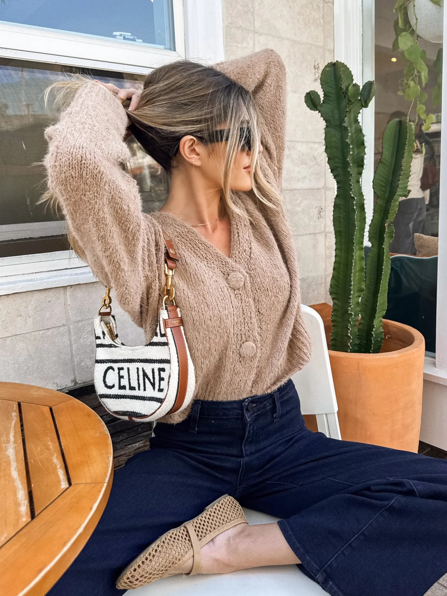 Farrah Knit Sweater in Brown