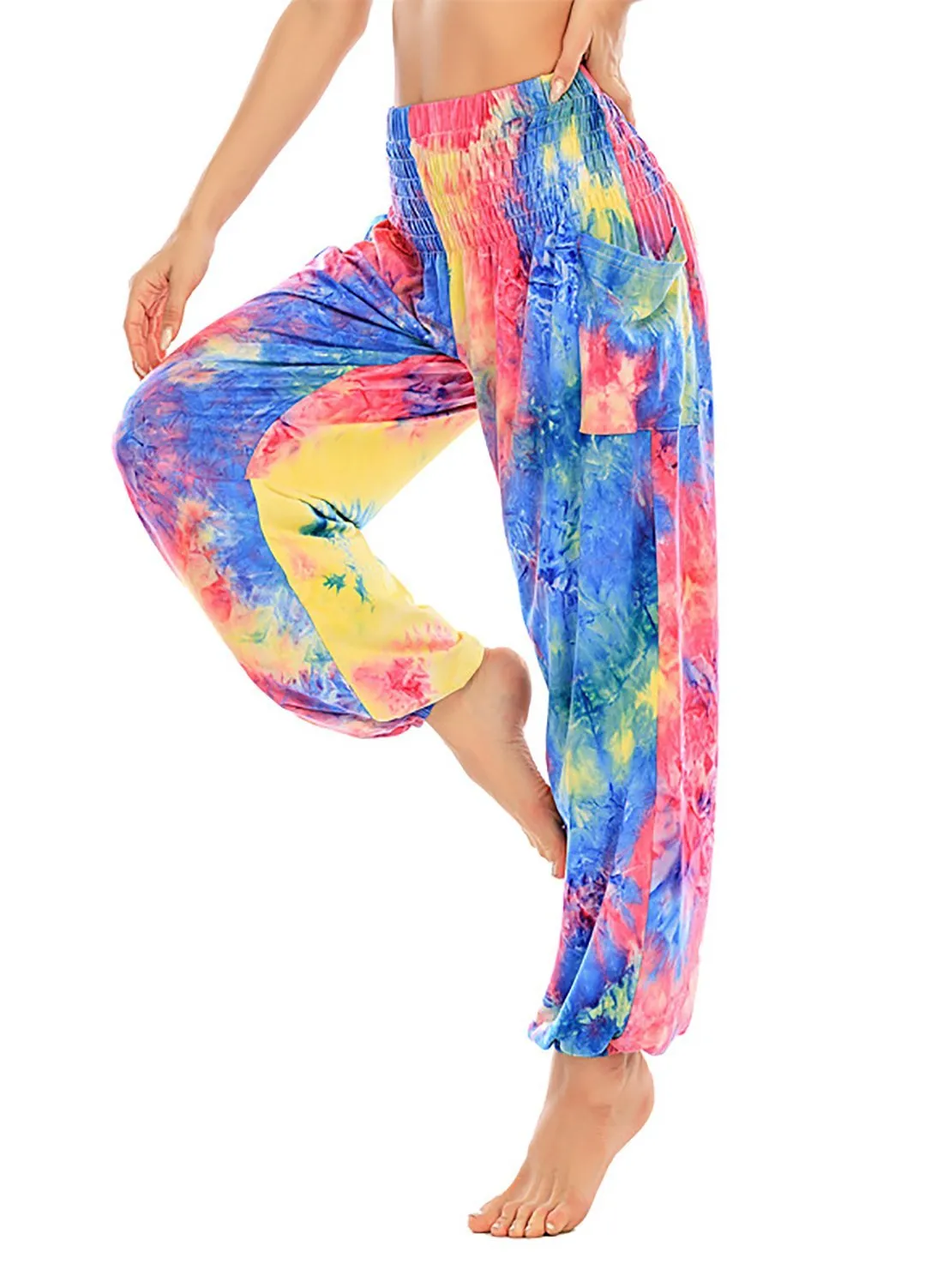 Fittoo Ankle Tied Casual Loose Women High Waist Yoga Leggings