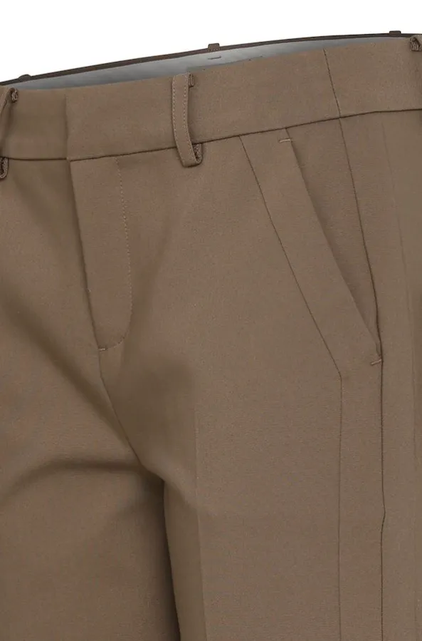 FRANSA<BR>
Vitta Tessa Trousers<BR>
Walnut<BR>
