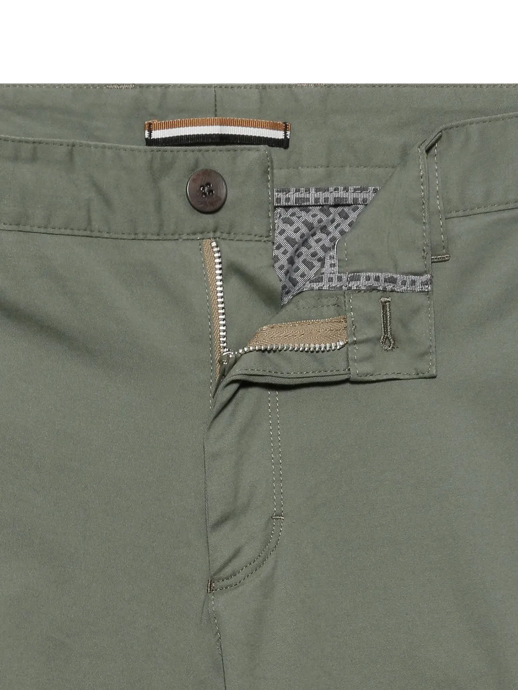 GENIUS SLIM-FIT TROUSERS IN STRETCH COTTON Grønn