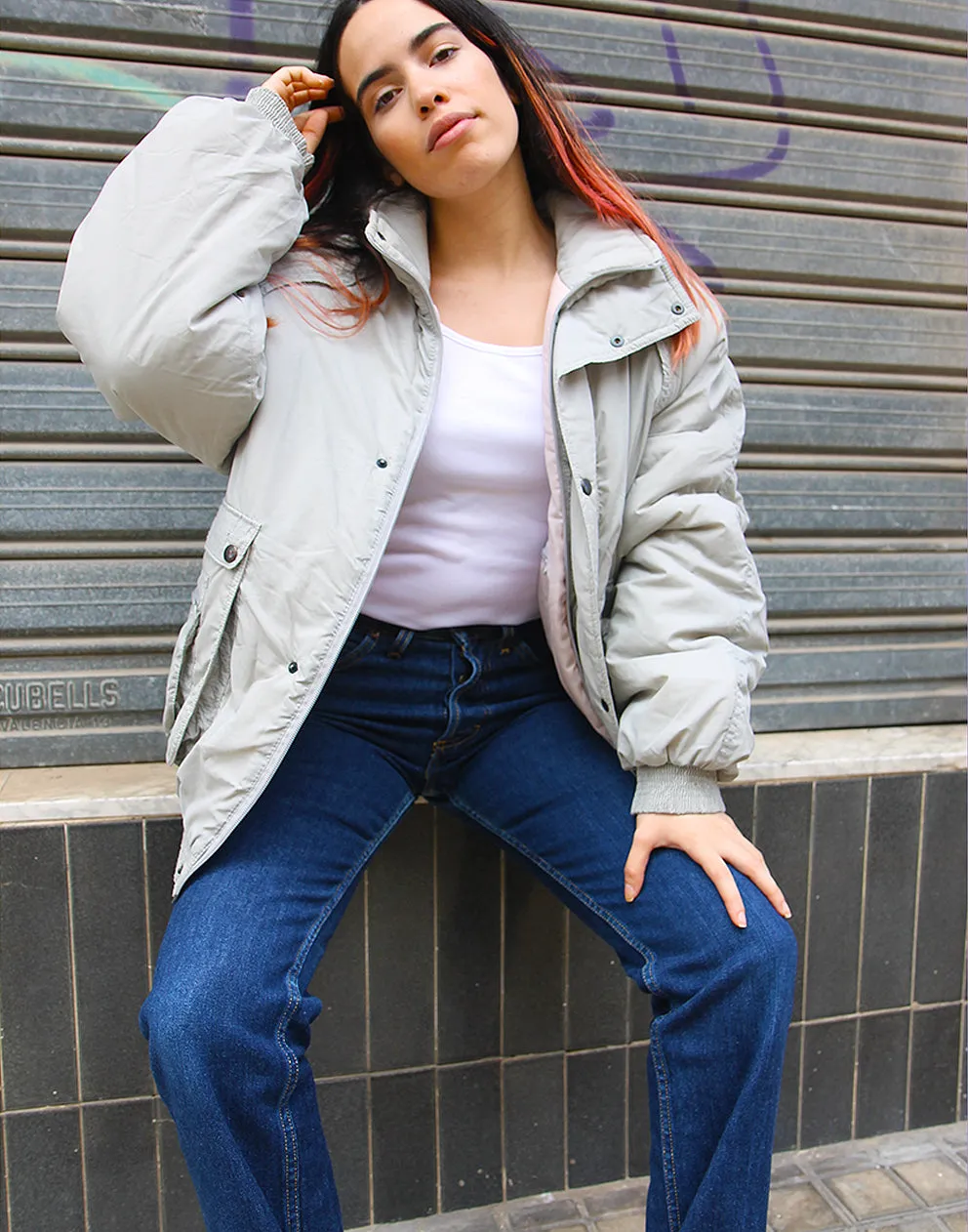 Grey Puffer Jacket