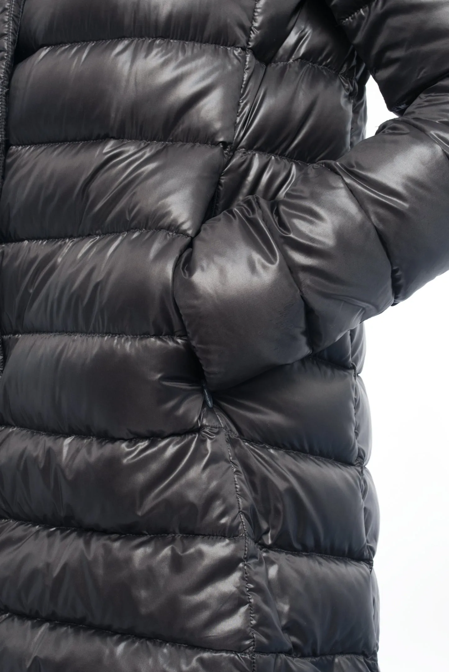 Herno Dark Grey Down Filled Puffer Coat - M