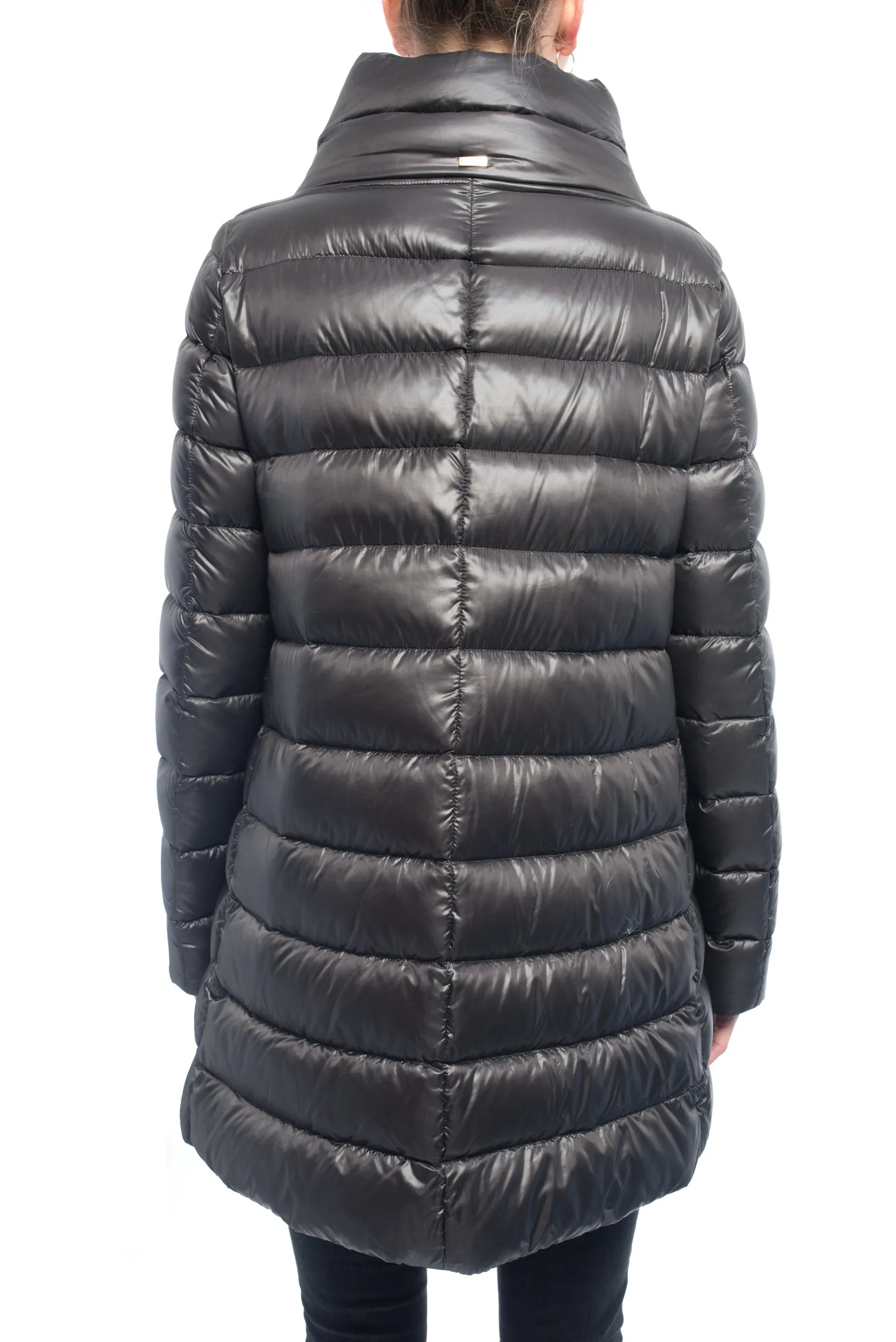 Herno Dark Grey Down Filled Puffer Coat - M