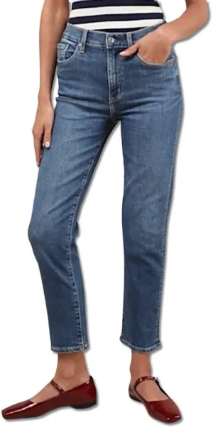 High Rise Slim Straight Daily Driver in Inked by Daze Denim