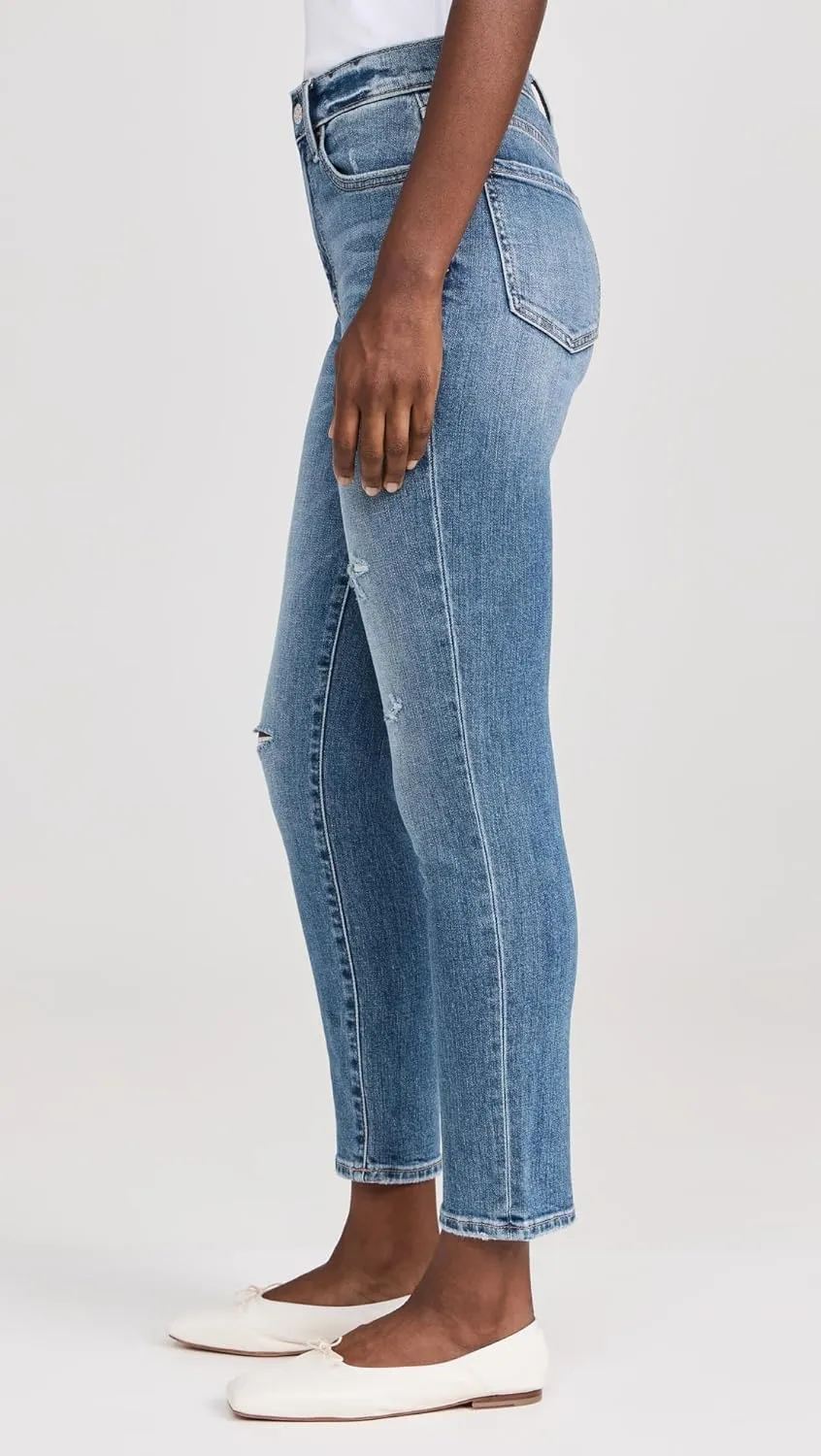 High Rise Slim Straight Daily Driver in Inked by Daze Denim