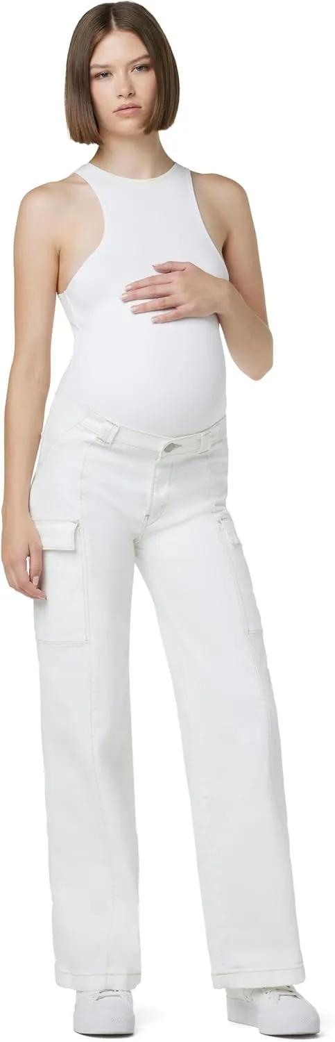 HUDSON Women's Utility Wide Leg Cargo Maternity