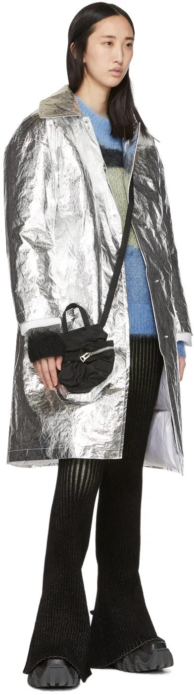 Ienki Ienki SSENSE Exclusive Silver Woolmark Mac Coat