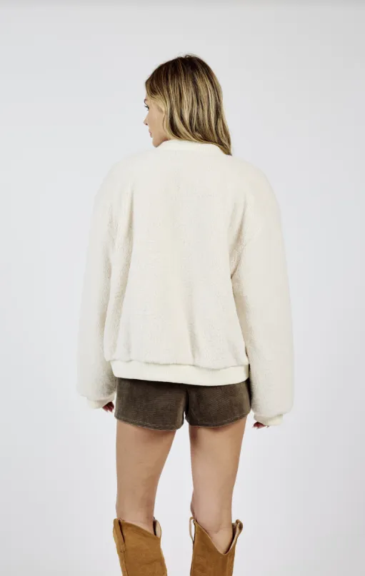 Jill Reversible Zip Up Bomber Jacket