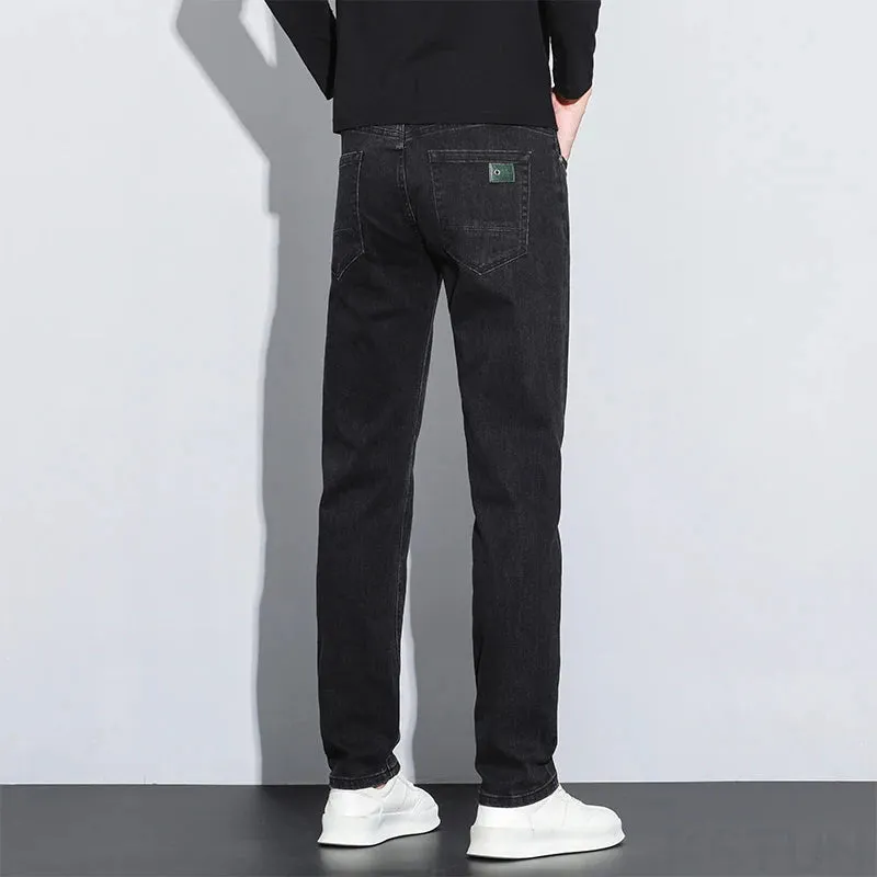 KSTUN Men's Black Jeans Stretch Denim Pants Fashion Pockets Designer Slim Regular Fit Trousers For Men Clothing Streetwear 2025