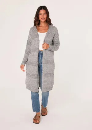 Long Sleeve Open Front Duster Knit Sweater