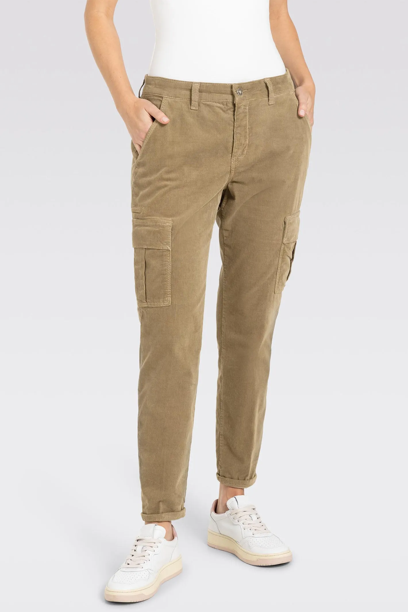 Mac 2306-00-0422 Rich Cargo 654R Sea Grass Soft Corduroy Trousers