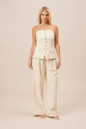Marilyn Button Tube Top