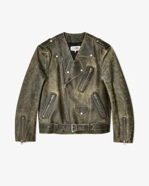 MM6 Maison Margiela - Women's Biker Sportsjacket - (Brown)