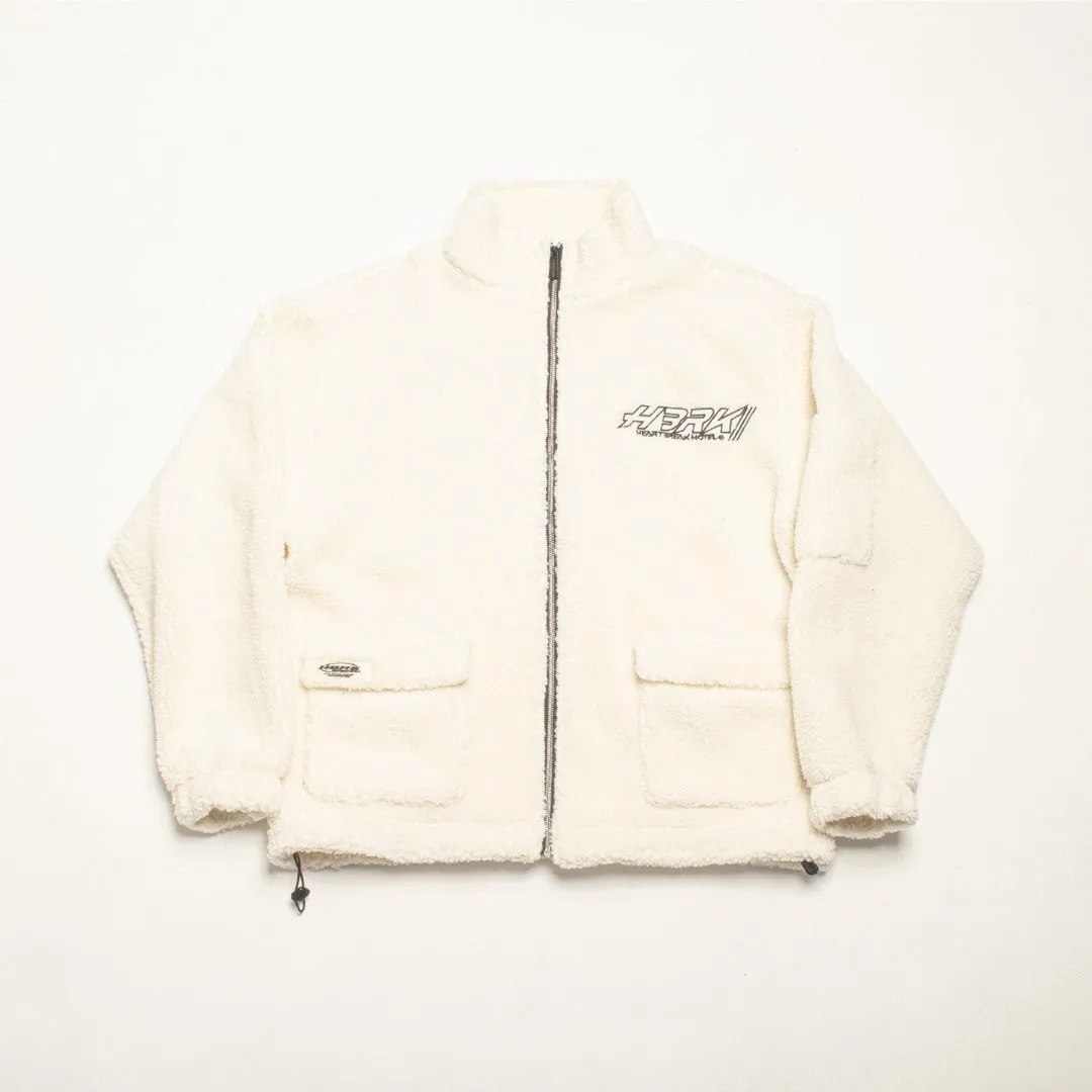 Multi Pocket Logo Sherpa Jacket