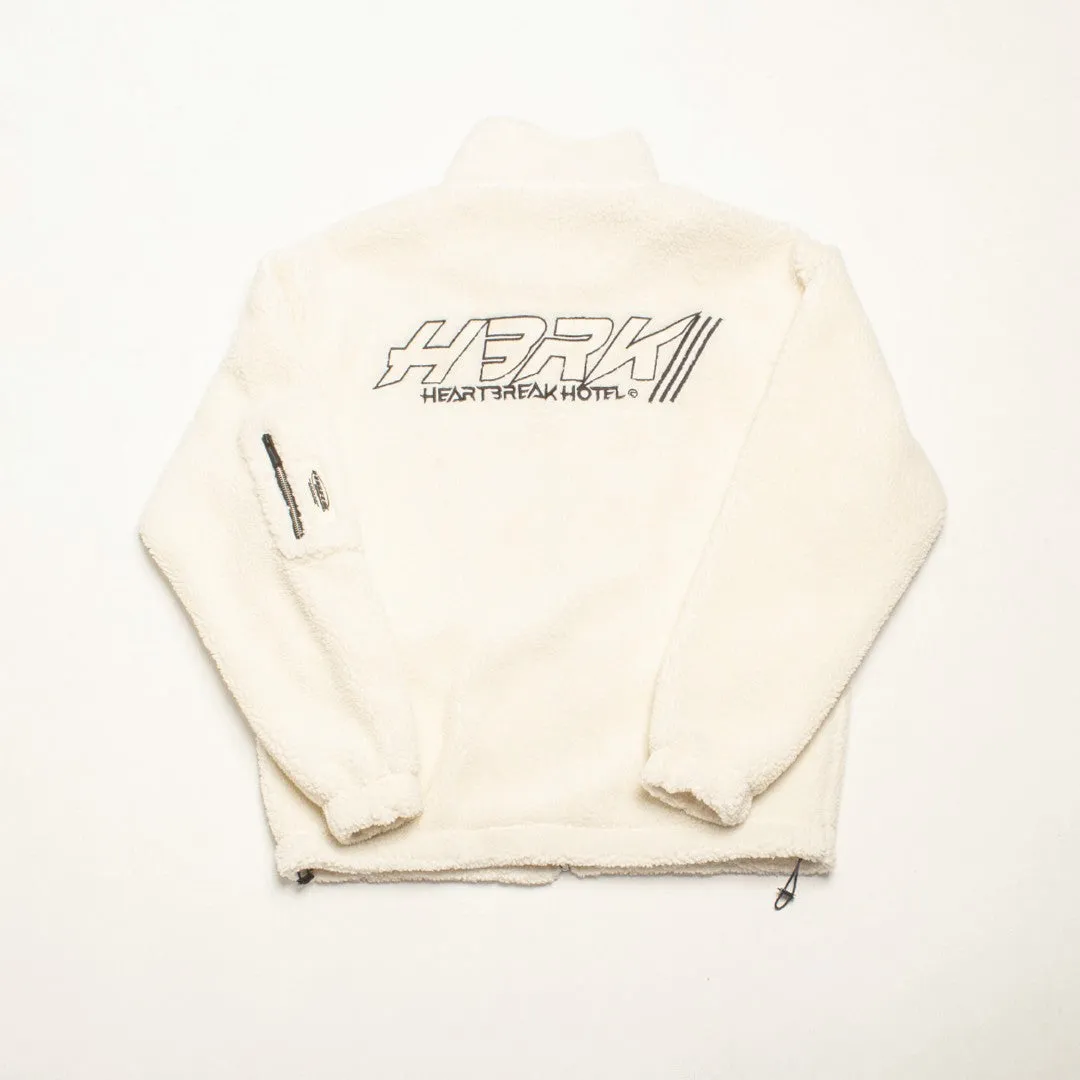 Multi Pocket Logo Sherpa Jacket