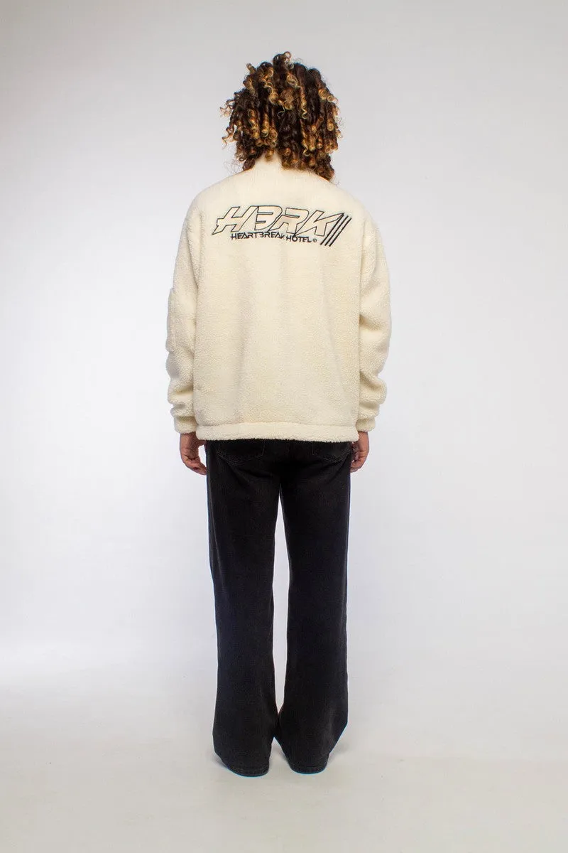 Multi Pocket Logo Sherpa Jacket