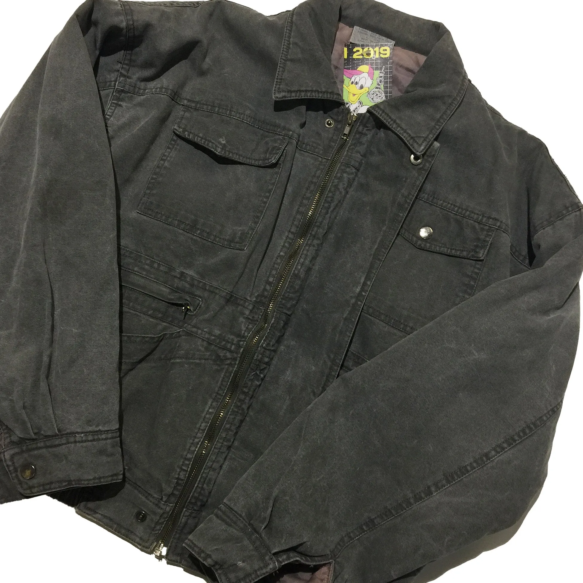 Multi Pocket Utility Grey Jacket
