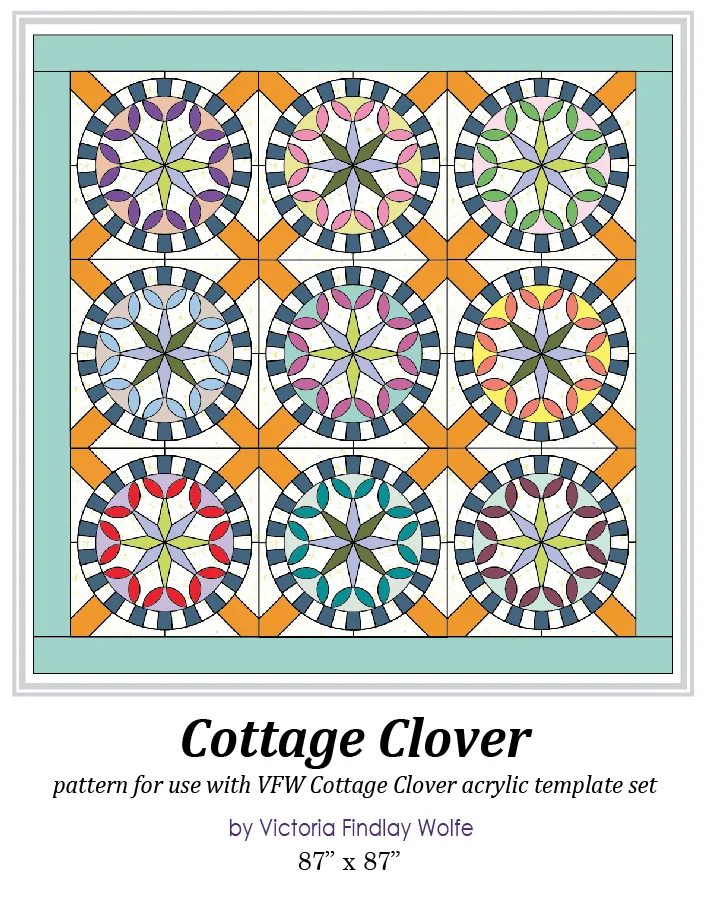*New* Cottage Clover Pattern and Template Set