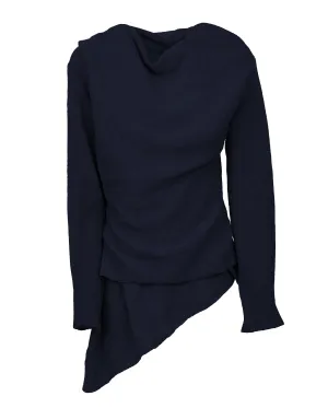 NEW FALL 24 - Pure Cashmere Open Front Cardigan Wrap Night Blue