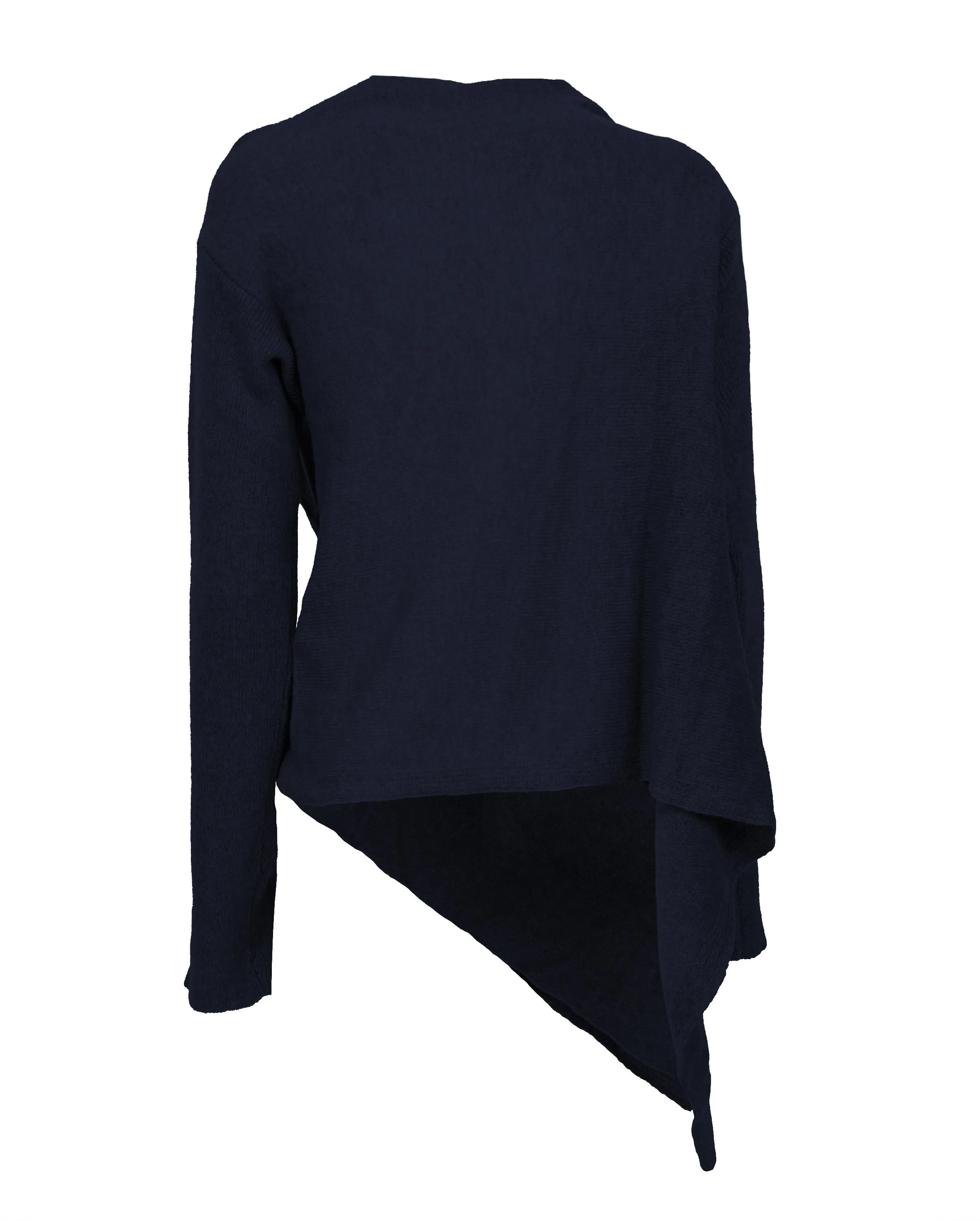 NEW FALL 24 - Pure Cashmere Open Front Cardigan Wrap Night Blue