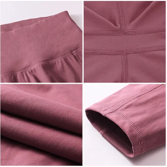 Olsic Casual High Waisted Pants Ladies High Waist Sports Pants Yoga Fitness Skin-friendly 