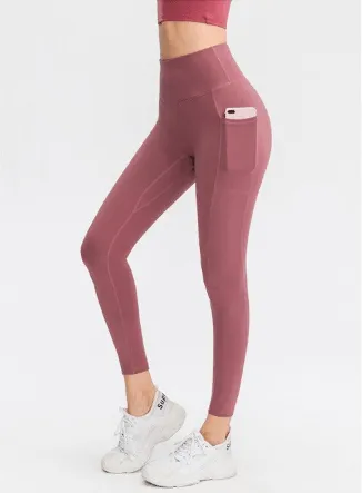 Olsic Casual High Waisted Pants Ladies High Waist Sports Pants Yoga Fitness Skin-friendly 