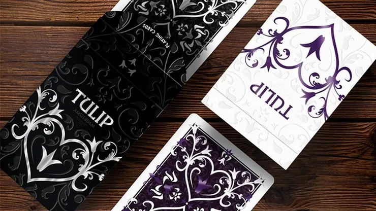 Purple Tulip Playing Cards Dutch Card House Company