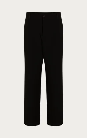 Relaxed Fit Slouchy Pants - Black