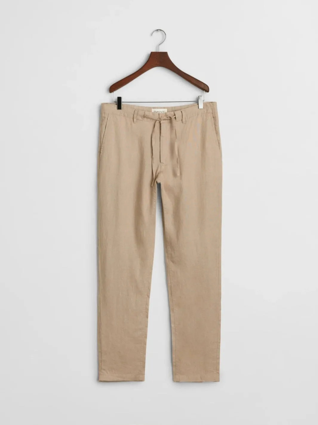 RELAXED LINEN DS PANTS Beige