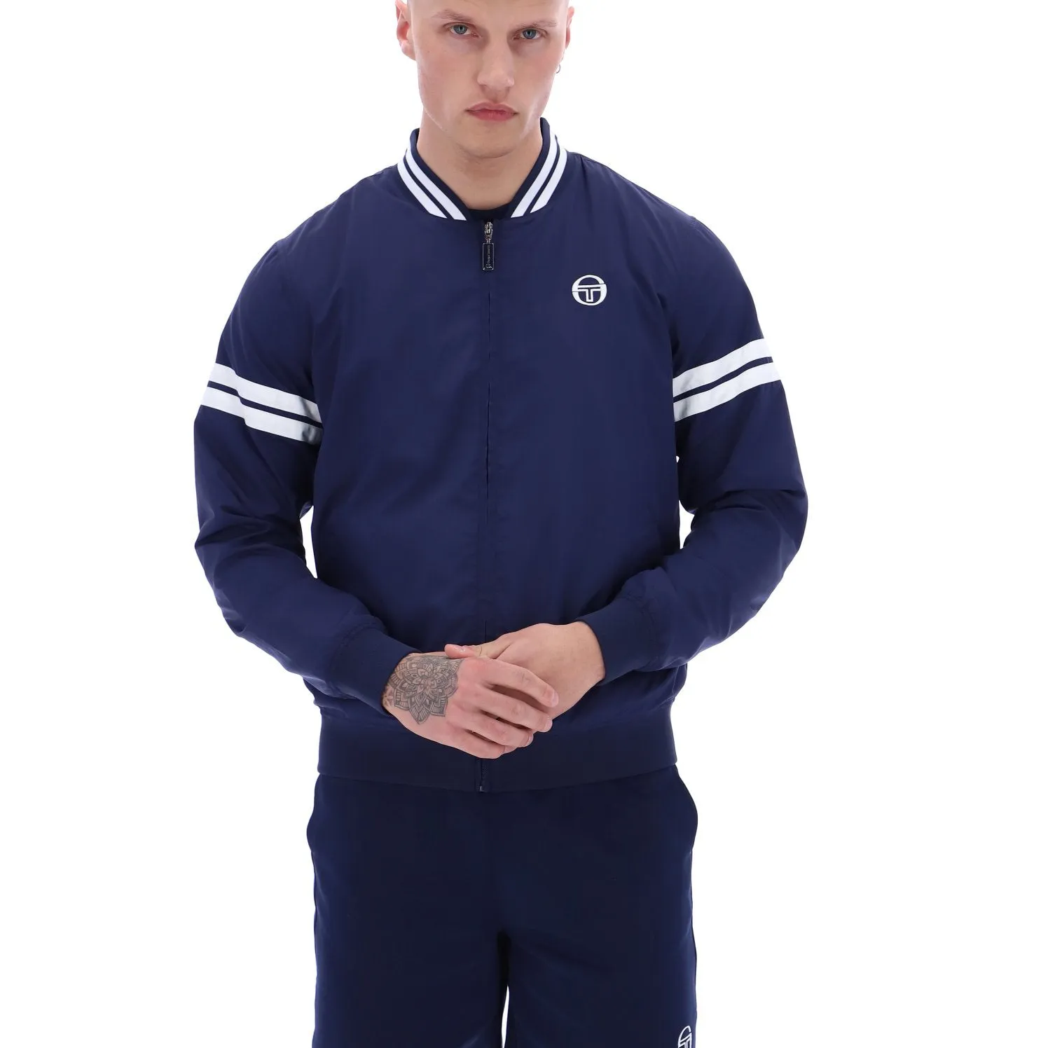 Sergio Tacchini Grello Bomber Jacket Navy