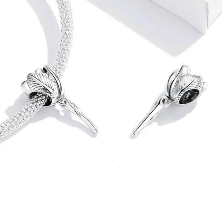 Silver Tulip Charm