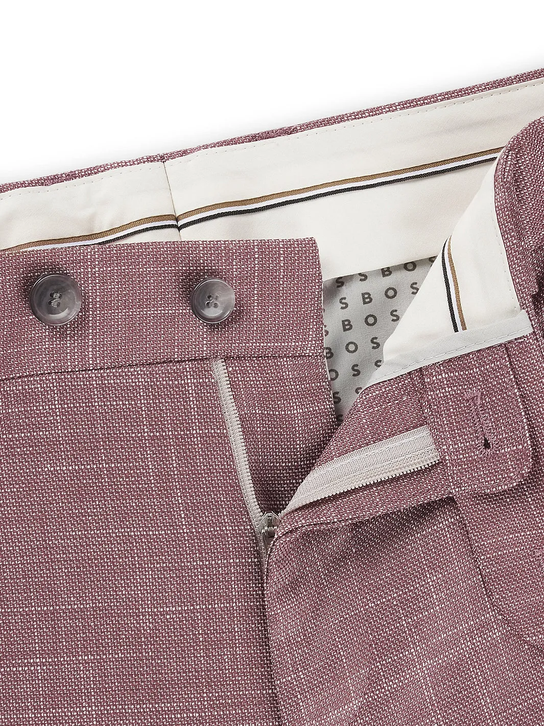 SLIM-FIT V-WOOL BUKSE Rød