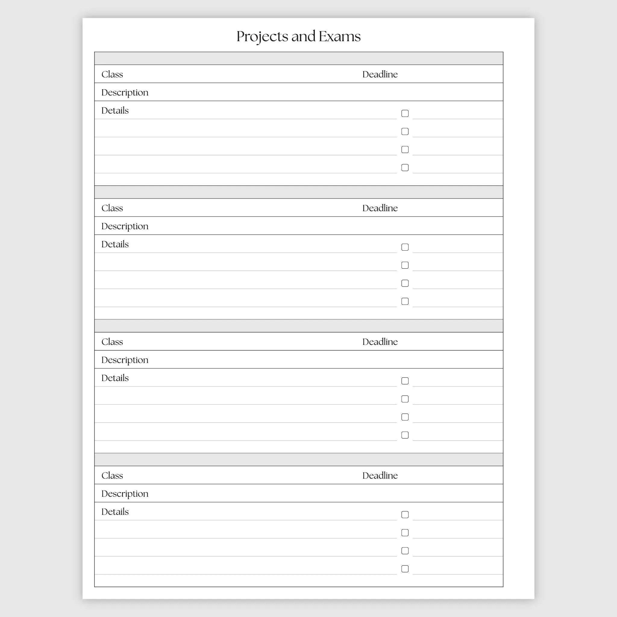 The Academic Vertical Planner - Tulip