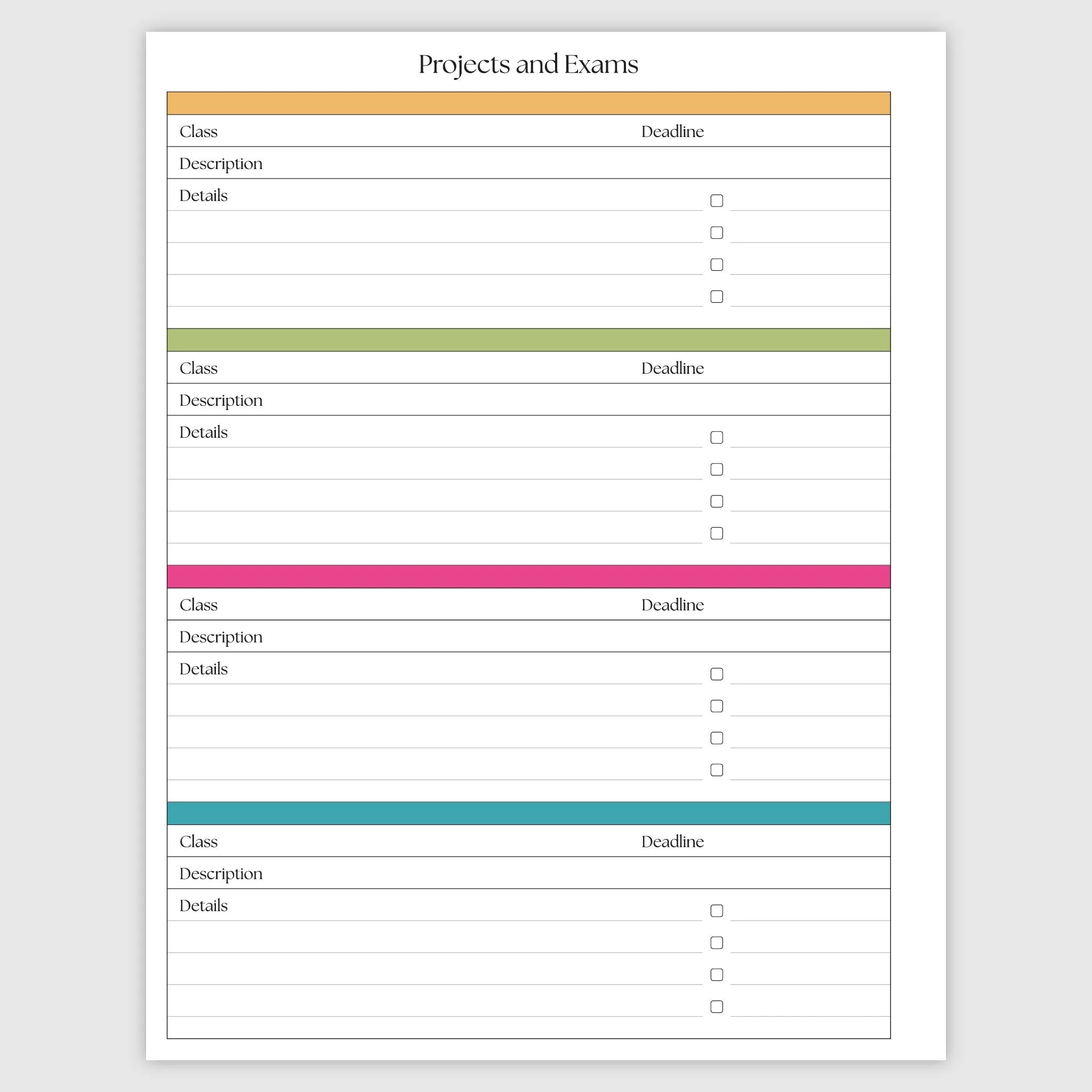 The Academic Vertical Planner - Tulip