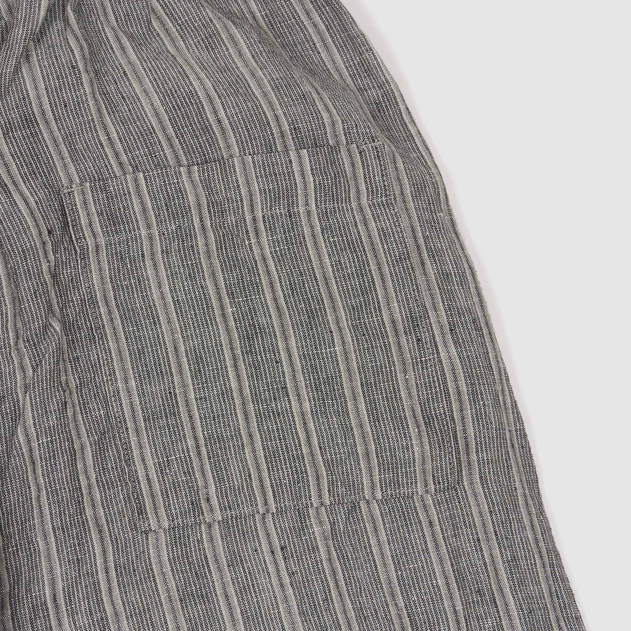 Vlas Blomme Ladies Flex Striped Easy Wide Fitted Linen Pants
