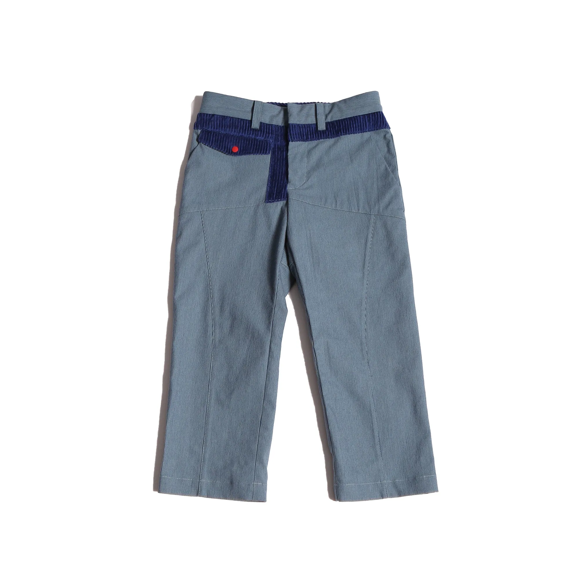 WOLF SLIM FIT PATCHWORK TROUSERS