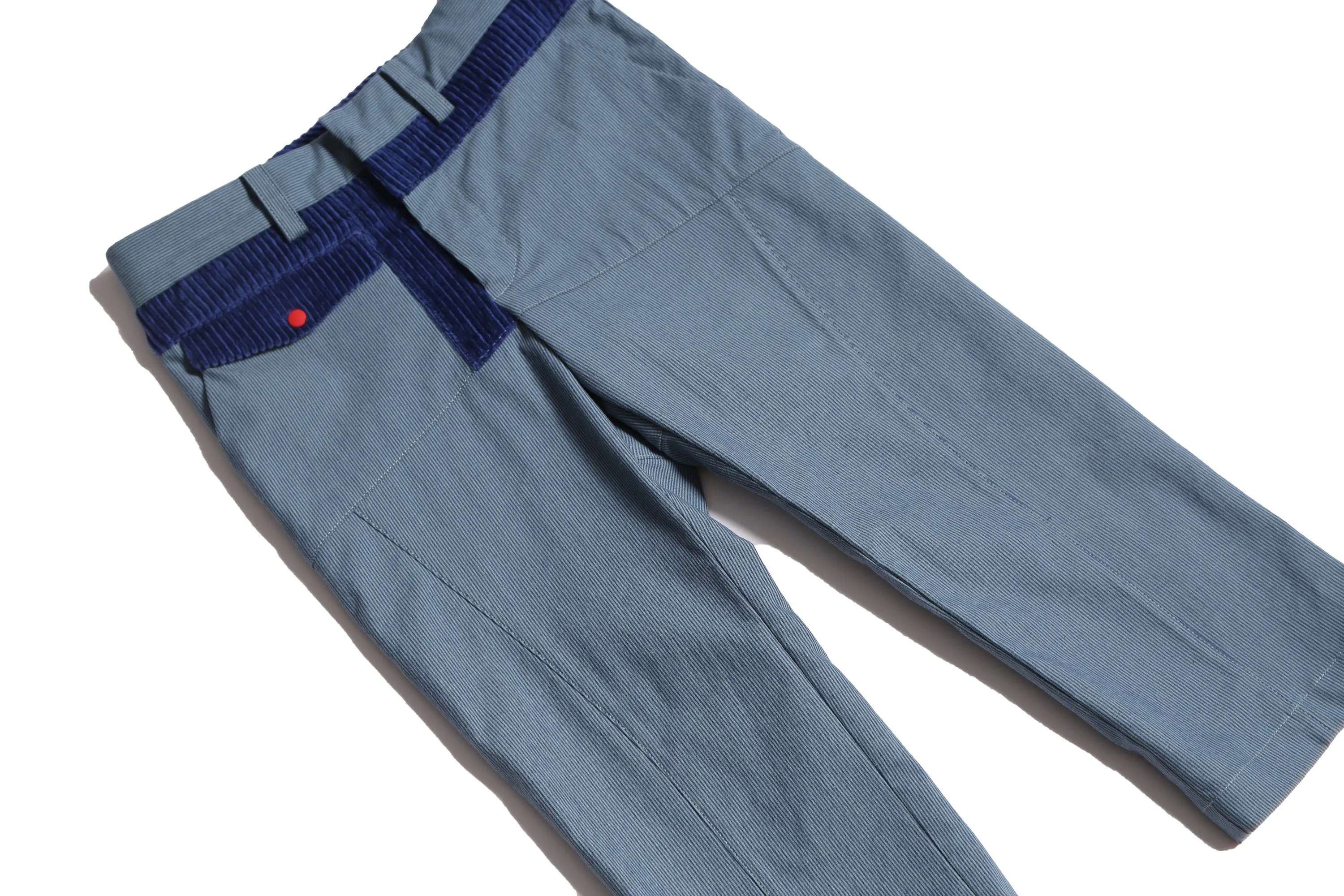WOLF SLIM FIT PATCHWORK TROUSERS