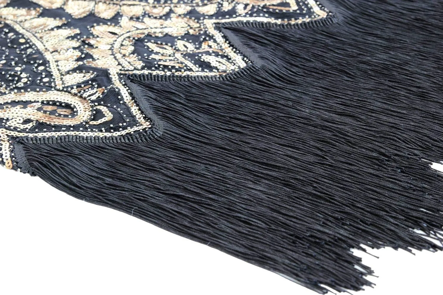 Women 1920s Gatsby Vintage Sequin Flapper Fringe Party Plus Dress with 20s Accessories Set